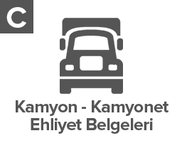 C Kamyon ve Kamyonet Ehliyeti